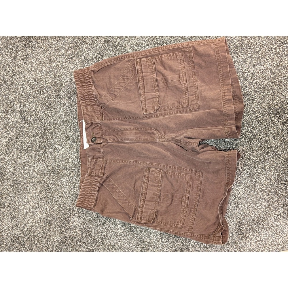 Natural Issue Mens Cargo Shorts Size 30 Cotton Elastic Waist Utility Pockets - Picture 4 of 10